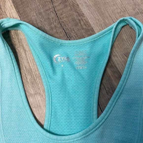 Zyia Active Seamless Racerback Tank Top Sleeveless Teal Size Small - Picture 7 of 7
